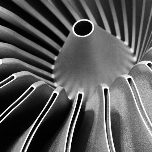 Steels blades on turbine propeller. Image Credit: Shutterstock.com/Matveev Aleksandr