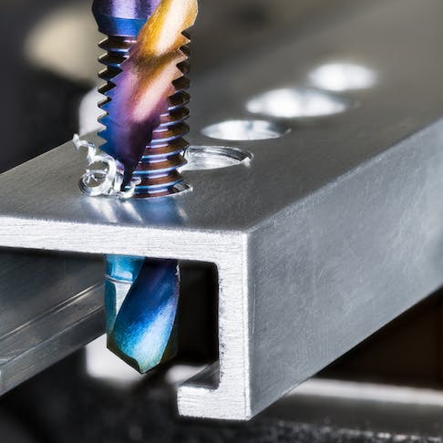 Tapping in machining. Image Credit: Shutterstock.com/KPixMining